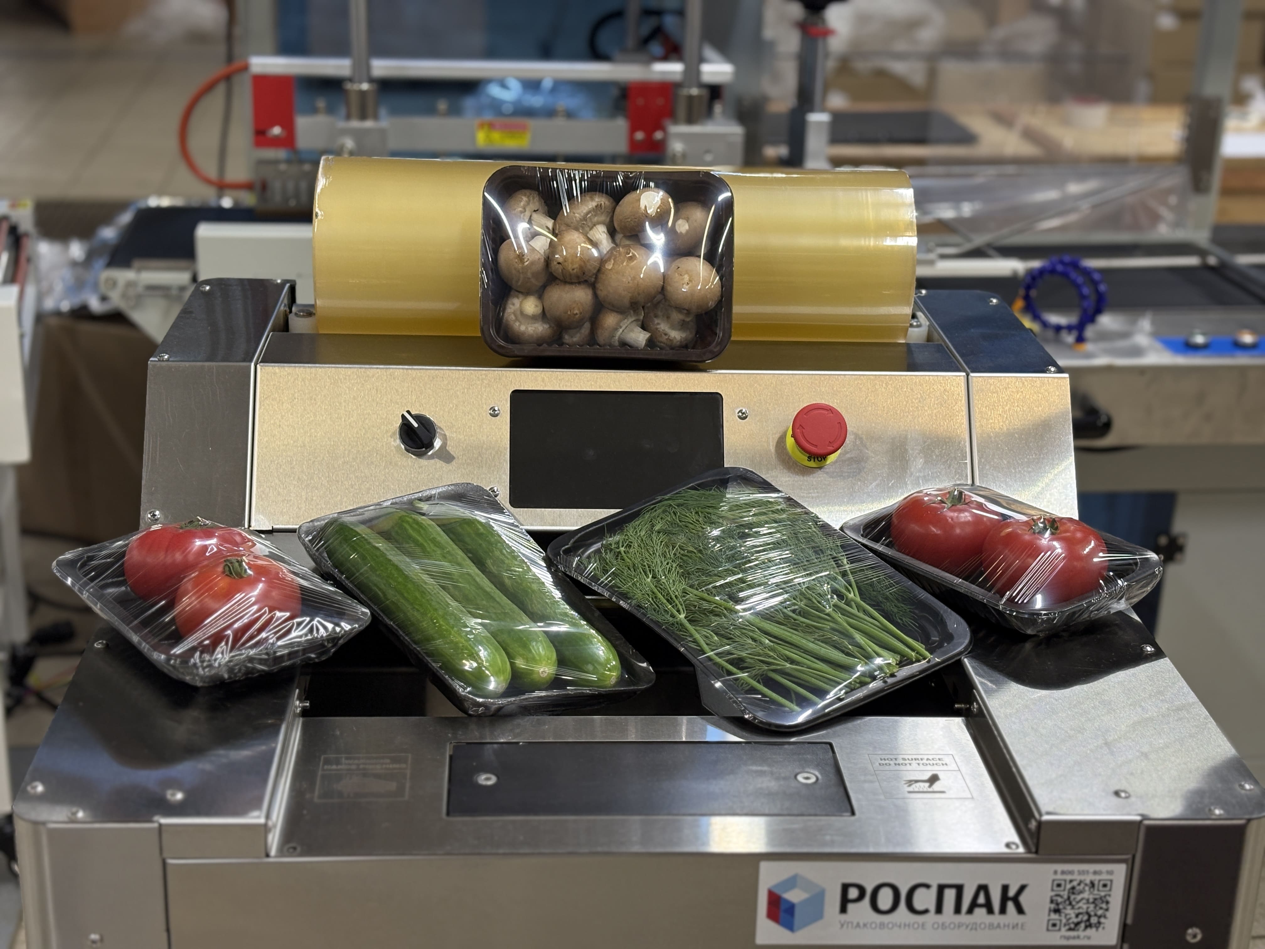 Упаковка овощей и зелени в лотках в пищевую пленку: защита и удобство реализации